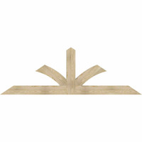 96"W x 32"H x 04"D x 6"F, 08/12 Pitch, Richland Rough Sawn Timber Gable Bracket, Douglas Fir