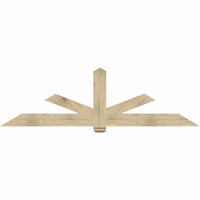 96"W x 28"H x 04"D x 6"F, 07/12 Pitch, Kennewick Rough Sawn Timber Gable Bracket, Douglas Fir
