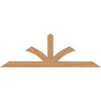 96"W x 32"H x 3 1/2"D x 5 1/2"F, 08/12 Pitch, Richland Smooth Timber Gable Bracket, Western Red Cedar