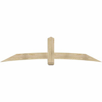 96"W x 24"H x 04"D x 6"F, 06/12 Pitch, Bellingham Rough Sawn Timber Gable Bracket, Douglas Fir
