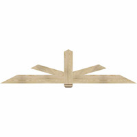 96"W x 24"H x 04"D x 6"F, 06/12 Pitch, Kennewick Rough Sawn Timber Gable Bracket, Douglas Fir