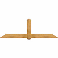 96"W x 32"H x 06"D x 6"F, 08/12 Pitch, Eugene Rough Sawn Timber Gable Bracket, Western Red Cedar