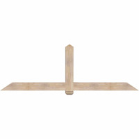 96"W x 32"H x 5 1/2"D x 5 1/2"F, 08/12 Pitch, Eugene Smooth Timber Gable Bracket, Douglas Fir