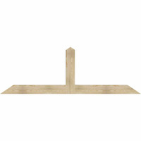 96"W x 32"H x 06"D x 6"F, 08/12 Pitch, Portland Rough Sawn Timber Gable Bracket, Douglas Fir