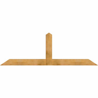 96"W x 32"H x 06"D x 6"F, 08/12 Pitch, Portland Rough Sawn Timber Gable Bracket, Western Red Cedar
