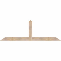 96"W x 32"H x 5 1/2"D x 5 1/2"F, 08/12 Pitch, Portland Smooth Timber Gable Bracket, Douglas Fir