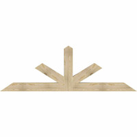 96"W x 32"H x 06"D x 6"F, 08/12 Pitch, Saratoga Rough Sawn Timber Gable Bracket, Douglas Fir