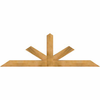 96"W x 32"H x 06"D x 6"F, 08/12 Pitch, Saratoga Rough Sawn Timber Gable Bracket, Western Red Cedar