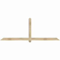 96"W x 36"H x 04"D x 4"F, 09/12 Pitch, Eugene Rough Sawn Timber Gable Bracket, Douglas Fir