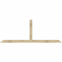 96"W x 36"H x 04"D x 4"F, 09/12 Pitch, Portland Rough Sawn Timber Gable Bracket, Douglas Fir