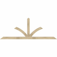 96"W x 36"H x 04"D x 4"F, 09/12 Pitch, Richland Rough Sawn Timber Gable Bracket, Douglas Fir