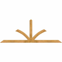 96"W x 36"H x 04"D x 4"F, 09/12 Pitch, Richland Rough Sawn Timber Gable Bracket, Western Red Cedar