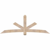 96"W x 36"H x 3 1/2"D x 5 1/2"F, 09/12 Pitch, Alberta Smooth Timber Gable Bracket, Douglas Fir