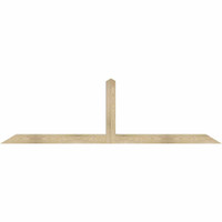 96"W x 28"H x 04"D x 4"F, 07/12 Pitch, Portland Rough Sawn Timber Gable Bracket, Douglas Fir