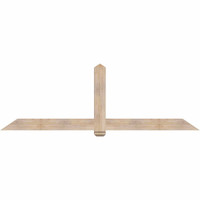 96"W x 32"H x 3 1/2"D x 5 1/2"F, 08/12 Pitch, Eugene Smooth Timber Gable Bracket, Douglas Fir