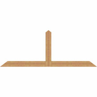 96"W x 36"H x 3 1/2"D x 5 1/2"F, 09/12 Pitch, Portland Smooth Timber Gable Bracket, Western Red Cedar