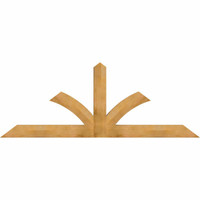 96"W x 36"H x 04"D x 6"F, 09/12 Pitch, Richland Rough Sawn Timber Gable Bracket, Western Red Cedar