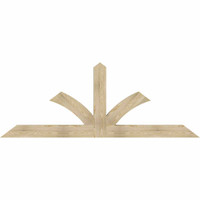 96"W x 36"H x 04"D x 6"F, 09/12 Pitch, Richland Rough Sawn Timber Gable Bracket, Douglas Fir