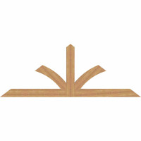 96"W x 36"H x 3 1/2"D x 5 1/2"F, 09/12 Pitch, Richland Smooth Timber Gable Bracket, Western Red Cedar