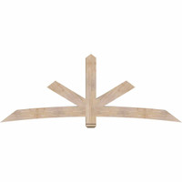 96"W x 36"H x 5 1/2"D x 5 1/2"F, 09/12 Pitch, Alberta Smooth Timber Gable Bracket, Douglas Fir
