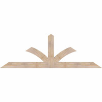 96"W x 32"H x 3 1/2"D x 5 1/2"F, 08/12 Pitch, Richland Smooth Timber Gable Bracket, Douglas Fir