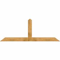 96"W x 36"H x 06"D x 6"F, 09/12 Pitch, Portland Rough Sawn Timber Gable Bracket, Western Red Cedar