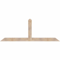 96"W x 36"H x 5 1/2"D x 5 1/2"F, 09/12 Pitch, Portland Smooth Timber Gable Bracket, Douglas Fir