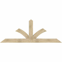 96"W x 36"H x 06"D x 6"F, 09/12 Pitch, Richland Rough Sawn Timber Gable Bracket, Douglas Fir