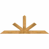 96"W x 36"H x 06"D x 6"F, 09/12 Pitch, Saratoga Rough Sawn Timber Gable Bracket, Western Red Cedar