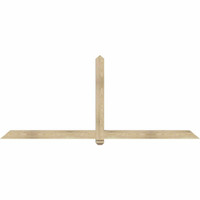96"W x 40"H x 04"D x 4"F, 10/12 Pitch, Eugene Rough Sawn Timber Gable Bracket, Douglas Fir