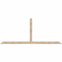 96"W x 40"H x 3 1/2"D x 3 1/2"F, 10/12 Pitch, Portland Smooth Timber Gable Bracket, Douglas Fir