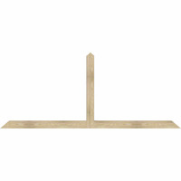 96"W x 40"H x 04"D x 4"F, 10/12 Pitch, Portland Rough Sawn Timber Gable Bracket, Douglas Fir