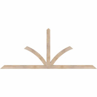 96"W x 40"H x 3 1/2"D x 3 1/2"F, 10/12 Pitch, Richland Smooth Timber Gable Bracket, Douglas Fir