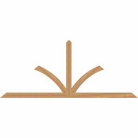 96"W x 40"H x 3 1/2"D x 3 1/2"F, 10/12 Pitch, Richland Smooth Timber Gable Bracket, Western Red Cedar
