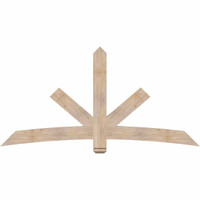 84"W x 42"H x 3 1/2"D x 5 1/2"F, 12/12 Pitch, Alberta Smooth Timber Gable Bracket, Douglas Fir