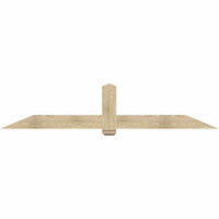 96"W x 20"H x 06"D x 6"F, 05/12 Pitch, Eugene Rough Sawn Timber Gable Bracket, Douglas Fir