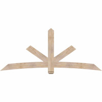 96"W x 40"H x 3 1/2"D x 5 1/2"F, 10/12 Pitch, Alberta Smooth Timber Gable Bracket, Douglas Fir
