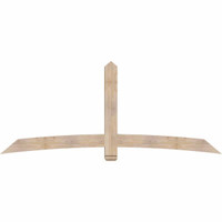 96"W x 40"H x 3 1/2"D x 5 1/2"F, 10/12 Pitch, Bellingham Smooth Timber Gable Bracket, Douglas Fir