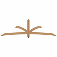 96"W x 28"H x 3 1/2"D x 3 1/2"F, 07/12 Pitch, Davenport Smooth Timber Gable Bracket, Western Red Cedar