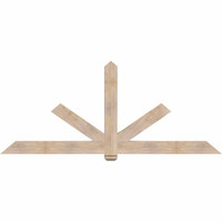 96"W x 40"H x 3 1/2"D x 5 1/2"F, 10/12 Pitch, Kennewick Smooth Timber Gable Bracket, Douglas Fir
