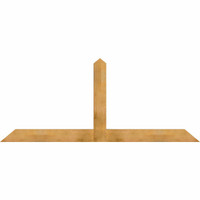 96"W x 40"H x 04"D x 6"F, 10/12 Pitch, Portland Rough Sawn Timber Gable Bracket, Western Red Cedar