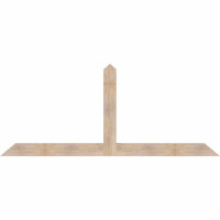 96"W x 40"H x 3 1/2"D x 5 1/2"F, 10/12 Pitch, Portland Smooth Timber Gable Bracket, Douglas Fir