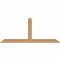 96"W x 40"H x 3 1/2"D x 5 1/2"F, 10/12 Pitch, Portland Smooth Timber Gable Bracket, Western Red Cedar
