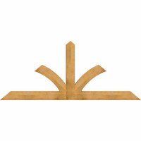 96"W x 40"H x 04"D x 6"F, 10/12 Pitch, Richland Rough Sawn Timber Gable Bracket, Western Red Cedar