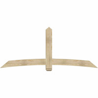 96"W x 40"H x 06"D x 6"F, 10/12 Pitch, Bellingham Rough Sawn Timber Gable Bracket, Douglas Fir