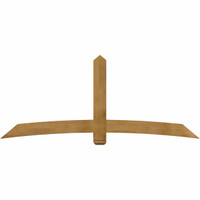 96"W x 40"H x 06"D x 6"F, 10/12 Pitch, Bellingham Rough Sawn Timber Gable Bracket, Western Red Cedar