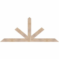 96"W x 40"H x 3 1/2"D x 5 1/2"F, 10/12 Pitch, Saratoga Smooth Timber Gable Bracket, Douglas Fir
