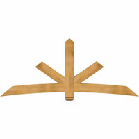 96"W x 40"H x 06"D x 6"F, 10/12 Pitch, Alberta Rough Sawn Timber Gable Bracket, Western Red Cedar
