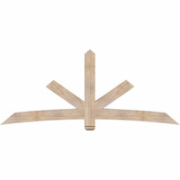 96"W x 40"H x 5 1/2"D x 5 1/2"F, 10/12 Pitch, Alberta Smooth Timber Gable Bracket, Douglas Fir