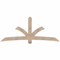 96"W x 40"H x 5 1/2"D x 5 1/2"F, 10/12 Pitch, Davenport Smooth Timber Gable Bracket, Douglas Fir